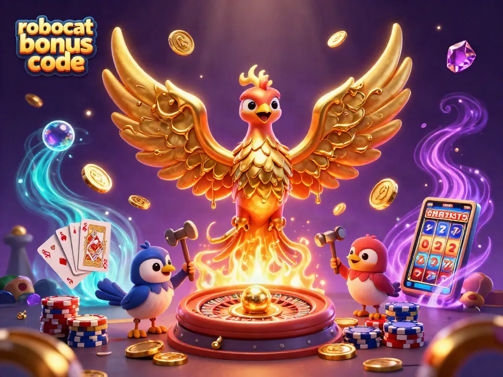 Experience the excitement with the robocat bonus code as molten gold turns into coins amidst casino magic.